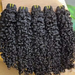 BURMESE CURLY À CLIP,  VIRGIN HAIR